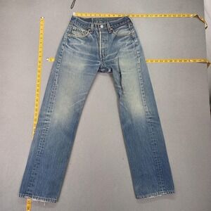VTG Levis 501 Jeans Womens Blue Made USA Button Straight 90s Fits 24x27